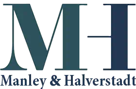 Manley & Halverstadt logo with green “M” and blue “H”